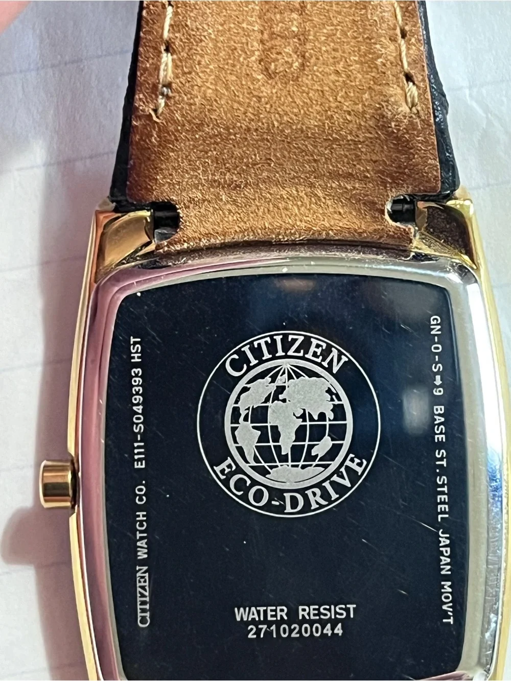 Citizen Men's Black and Gold Dress Watch
